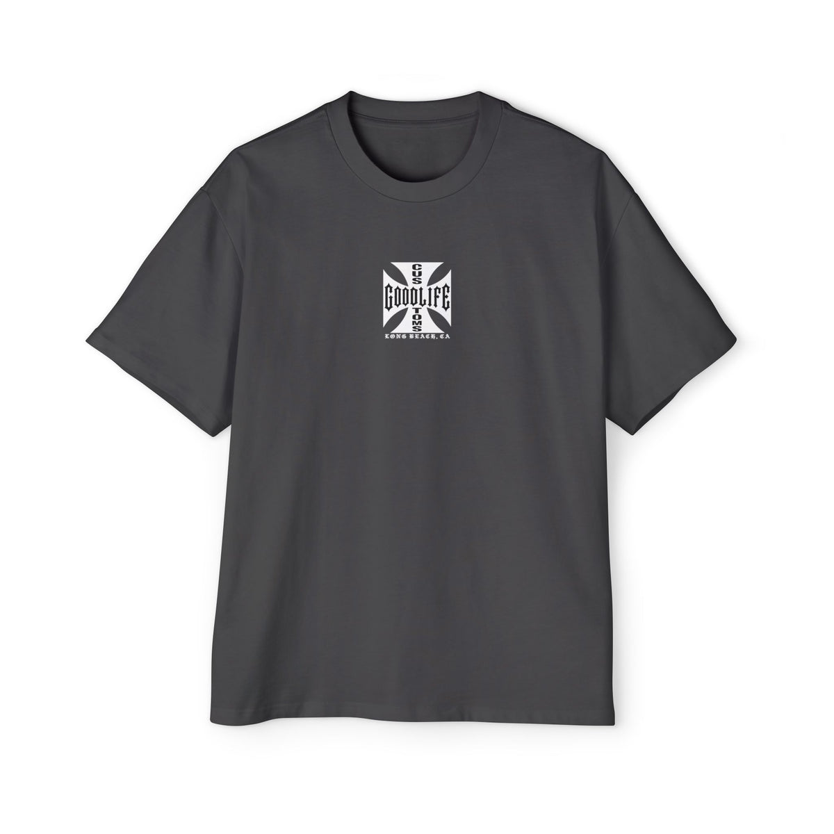 Goodlife Customs Iron Cross — Men's Oversized Short-Sleeve Shirt