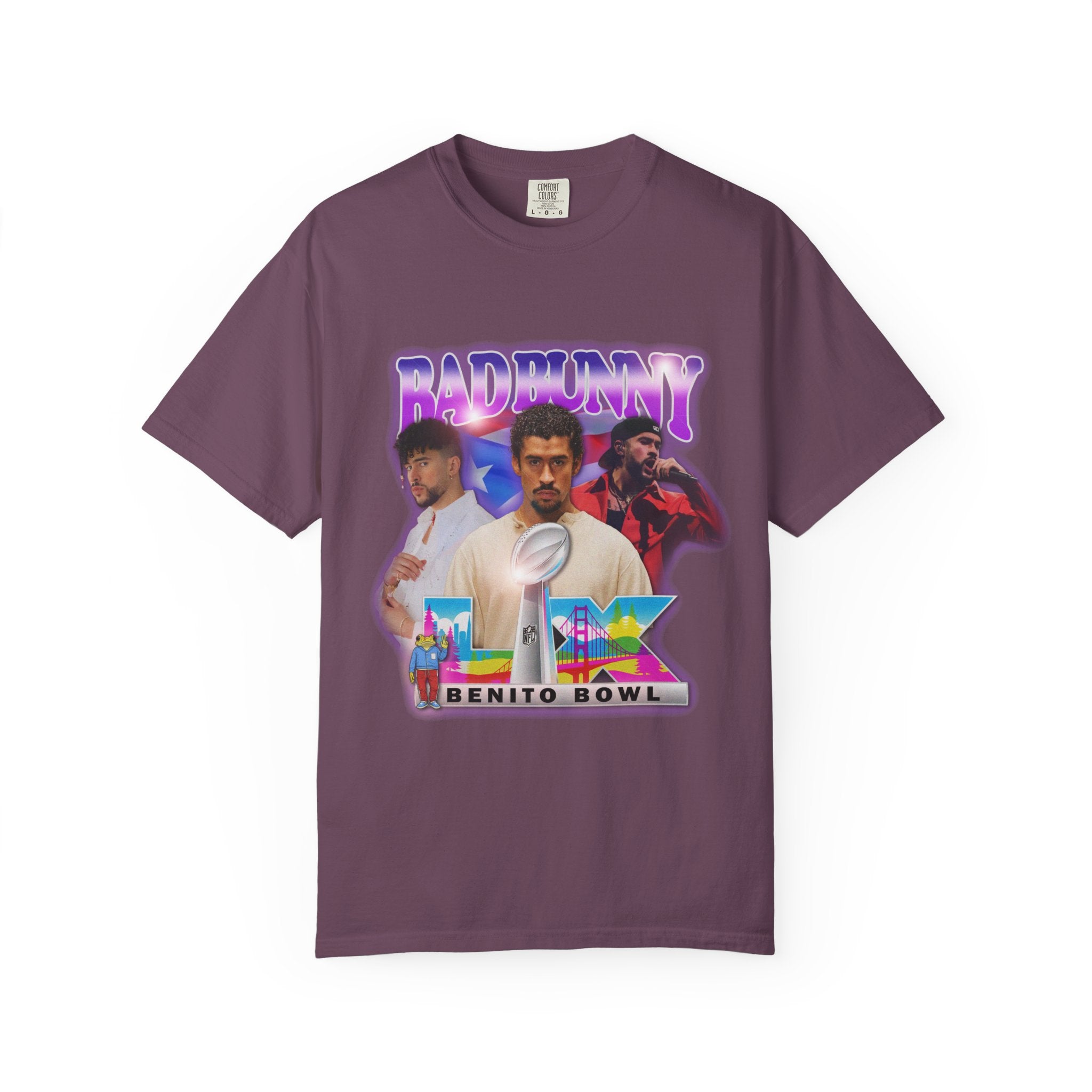 Front Design Only | Benito Bowl Graphic Vintage Style Hip Hop T-shirt