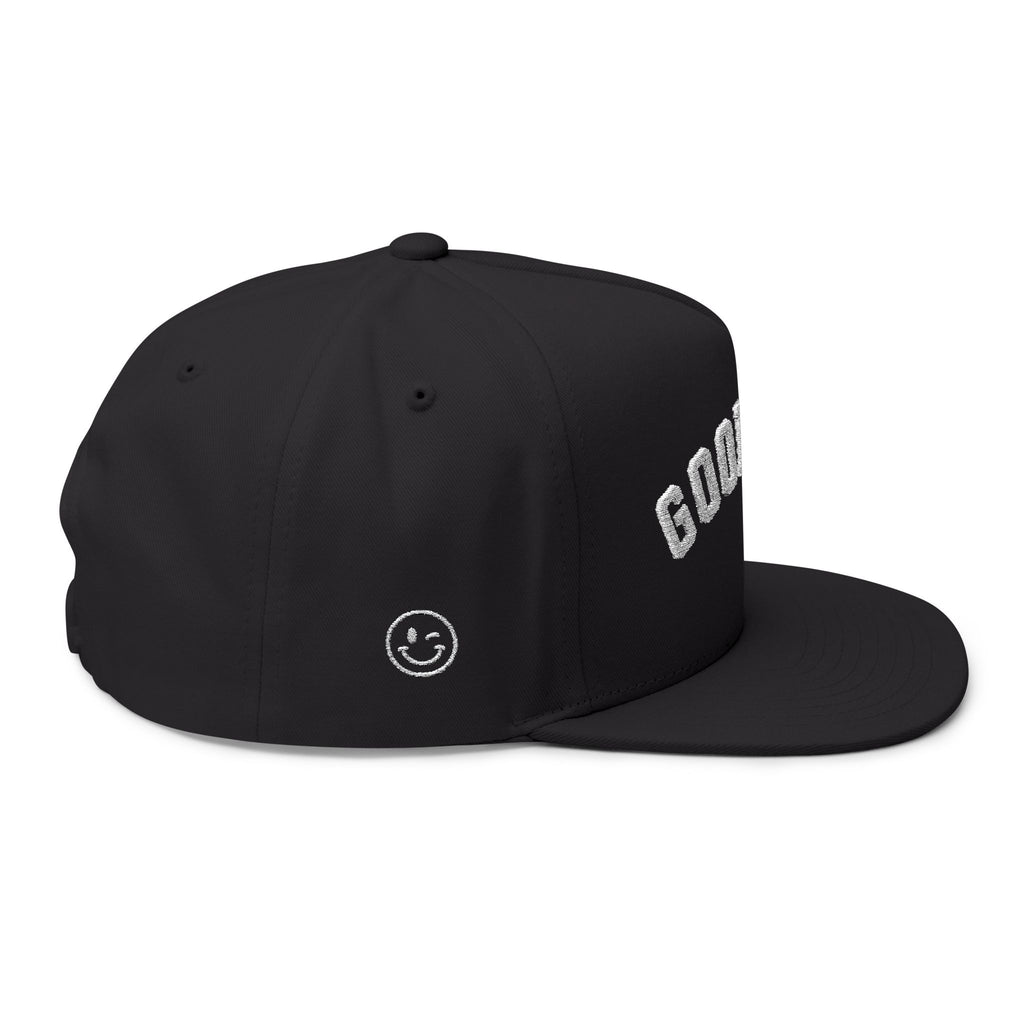 Goodlife Embroidered Flat Bill Cap — Classic Snapback Hat