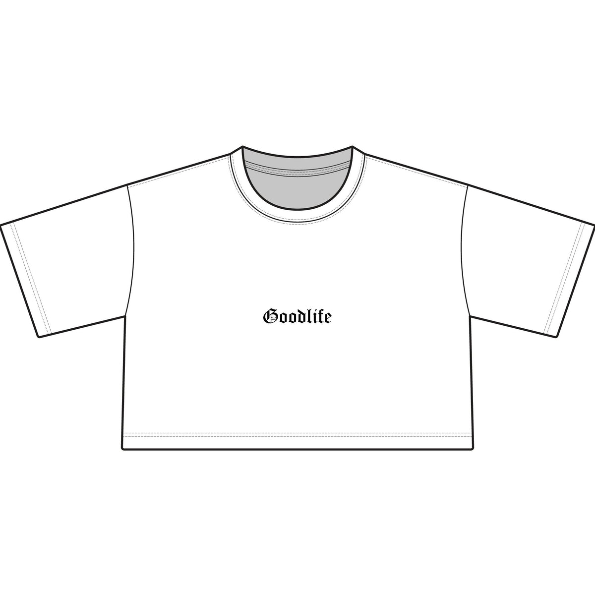 Goodlife Crop Tee — Women's Classic Cropped T-Shirt