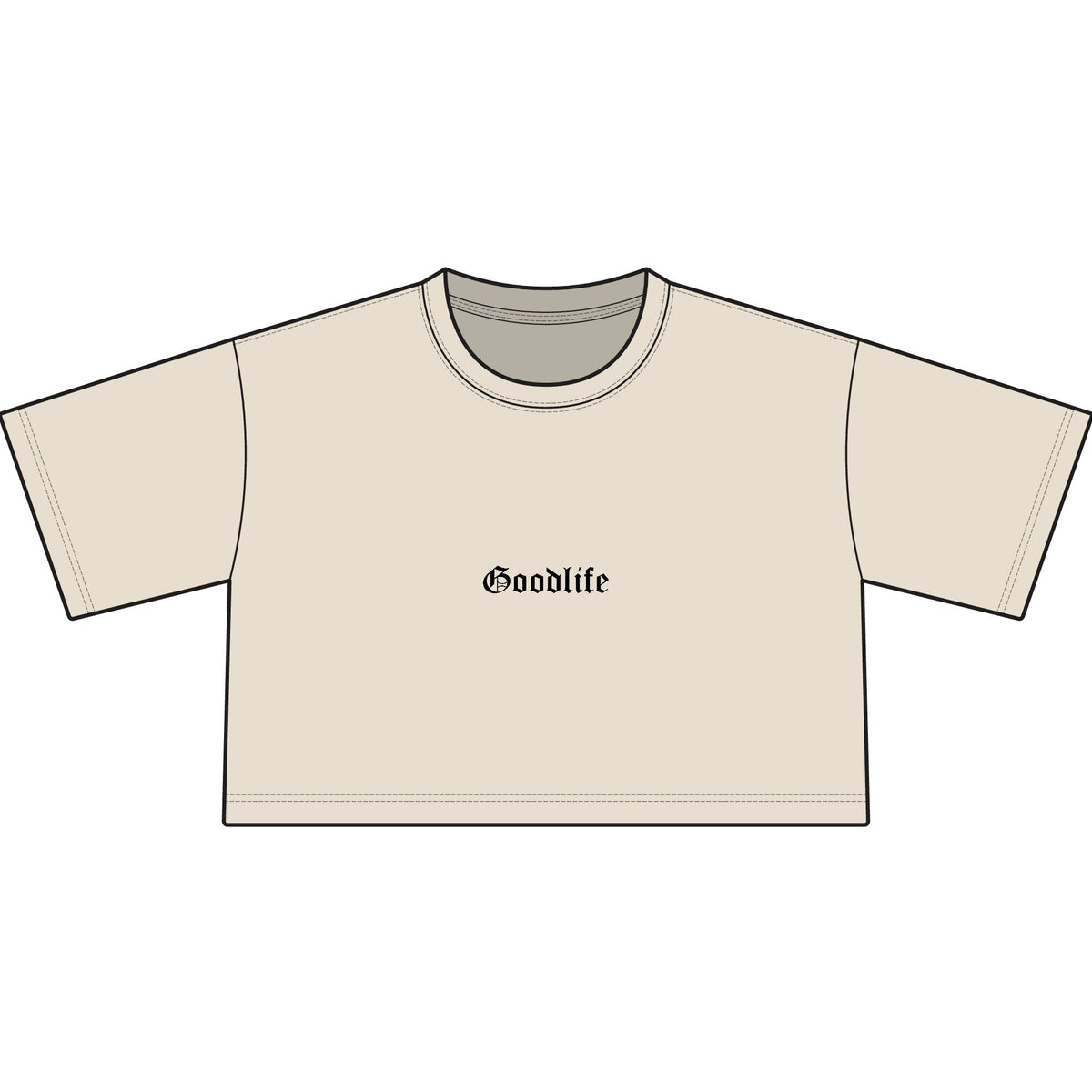 Goodlife Crop Tee — Women's Classic Cropped T-Shirt