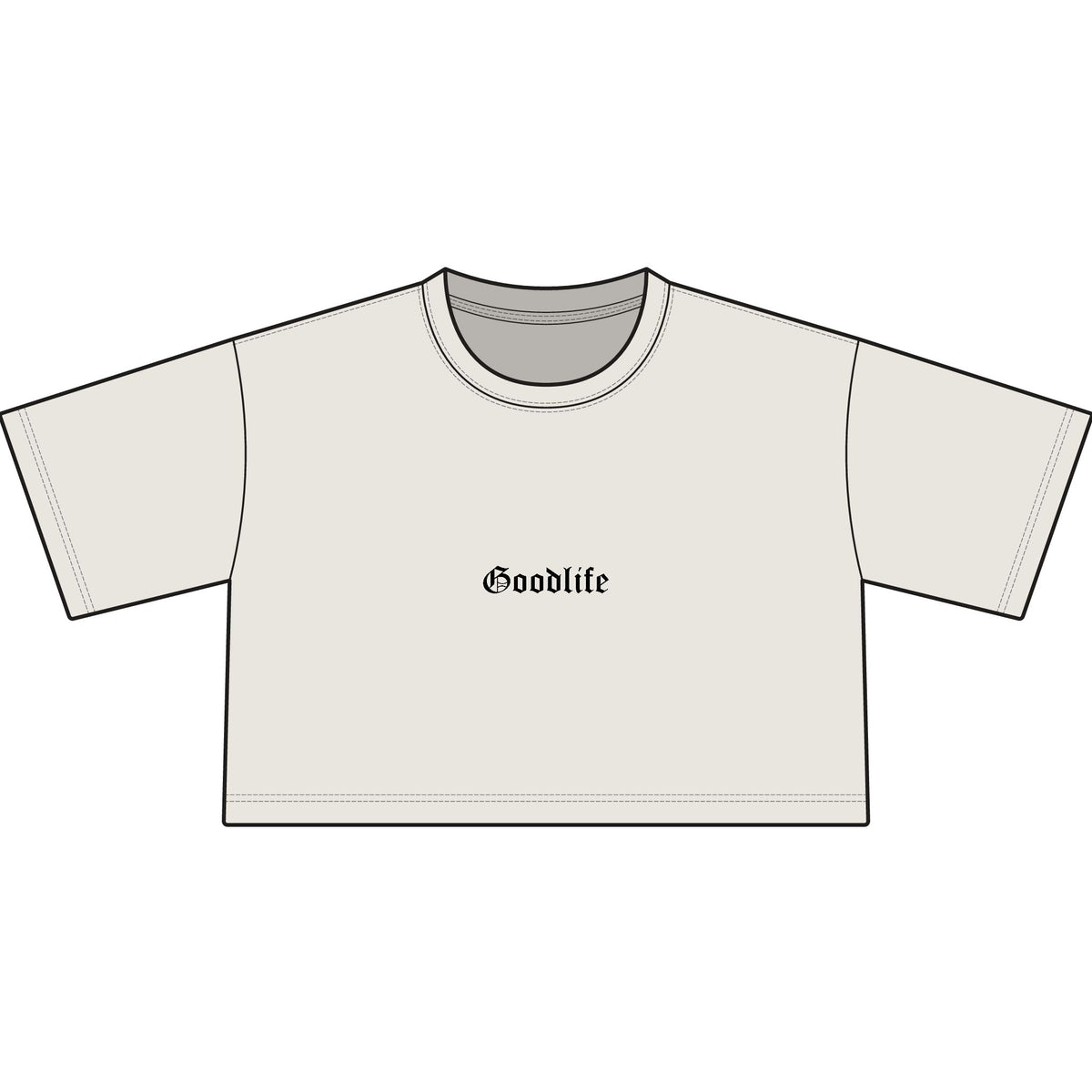 Goodlife Crop Tee — Women's Classic Cropped T-Shirt