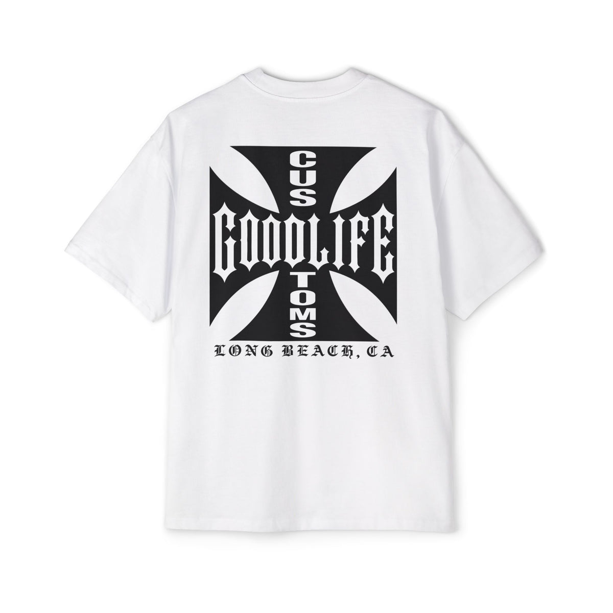 Goodlife Customs Iron Cross — Men's Oversized Short-Sleeve Shirt