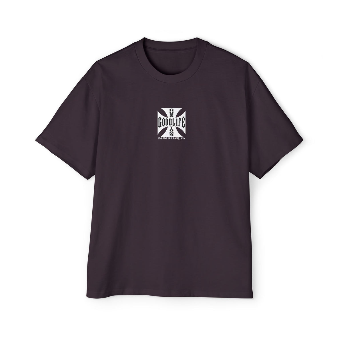 Goodlife Customs Iron Cross — Men's Oversized Short-Sleeve Shirt