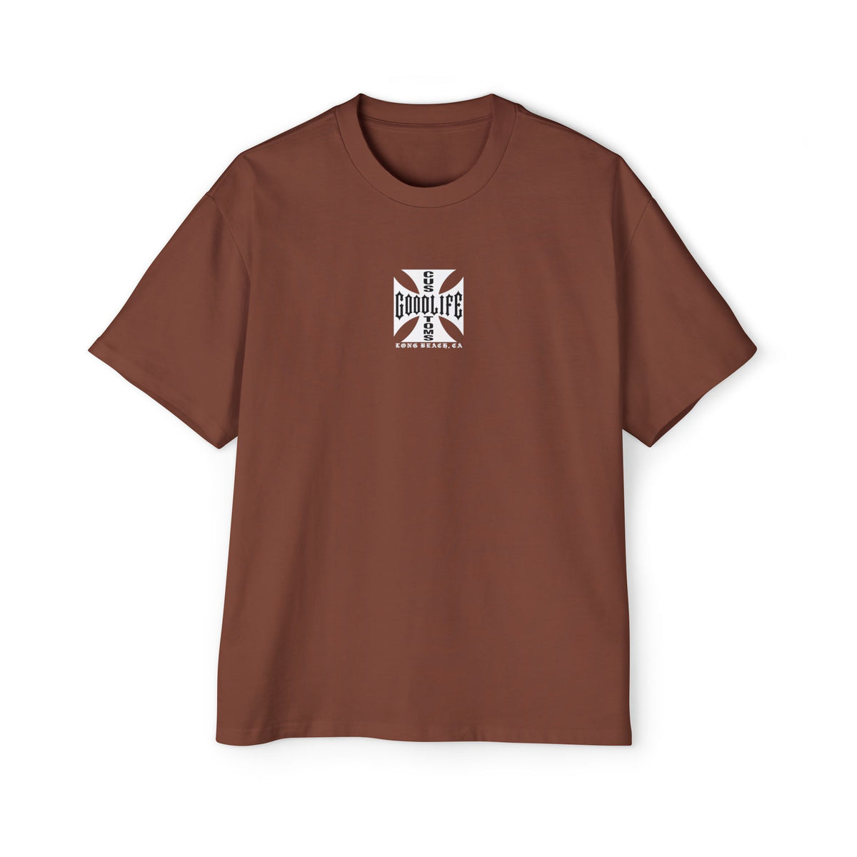 Goodlife Customs Iron Cross — Men's Oversized Short-Sleeve Shirt