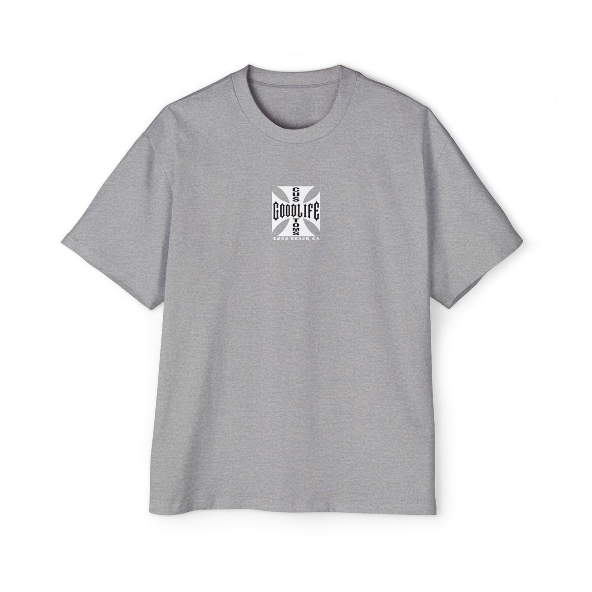 Goodlife Customs Iron Cross — Men's Oversized Short-Sleeve Shirt