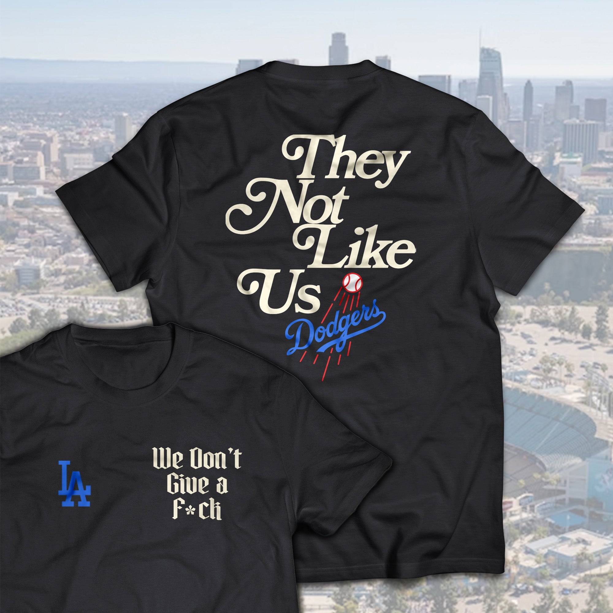 Unisex Tee We Don't Give a F*ck They Not Like Us Custom Design MLB Baseball Gift