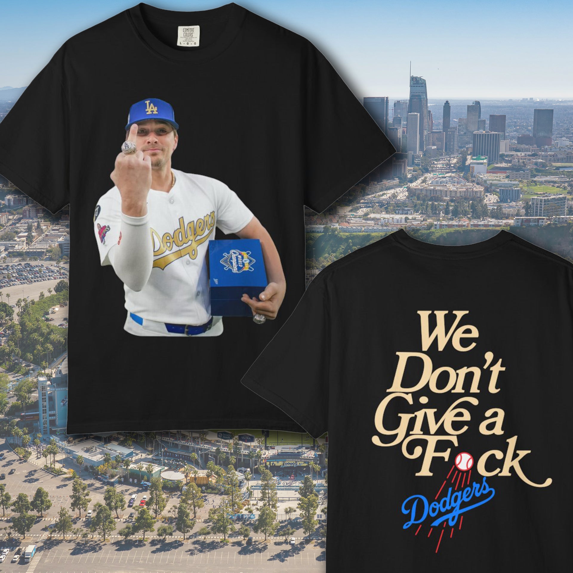 Hernandez Middle Finger "We Don't Give a F*ck" T-Shirt