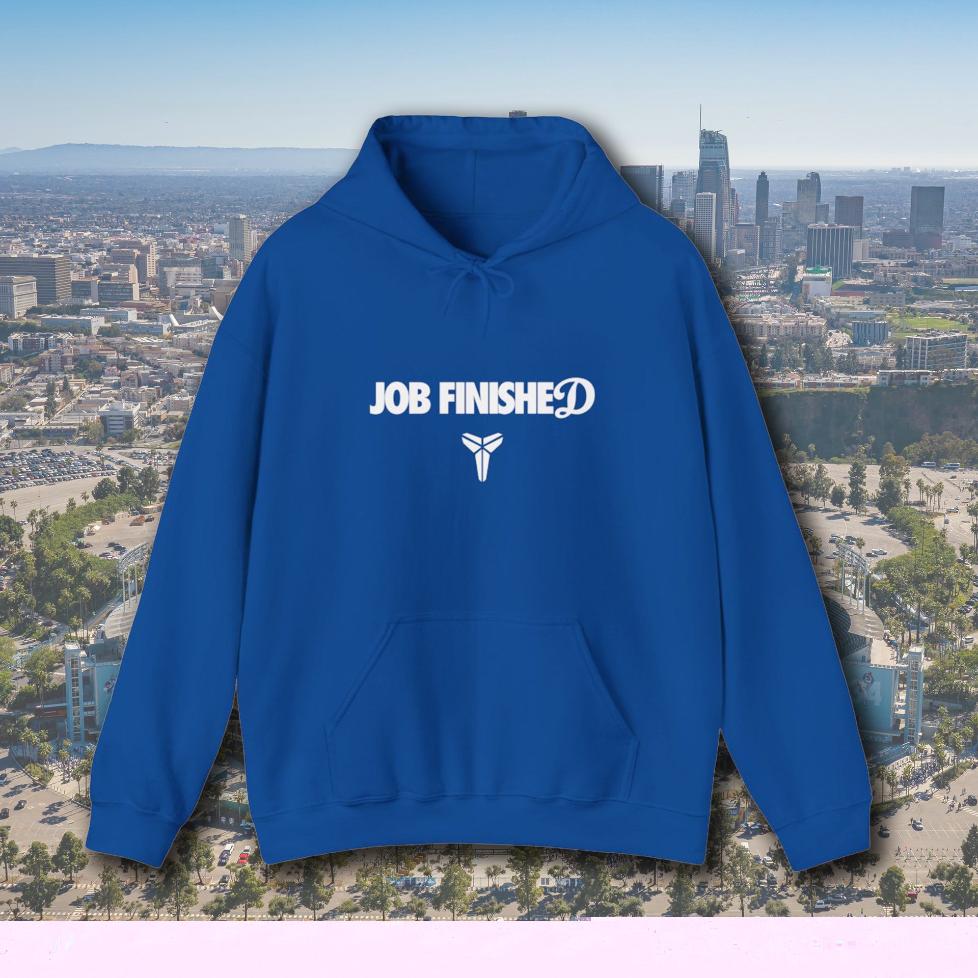 Los Angeles Dodgers "Job Finished" World Series Champs Hoodie Sweatshirt