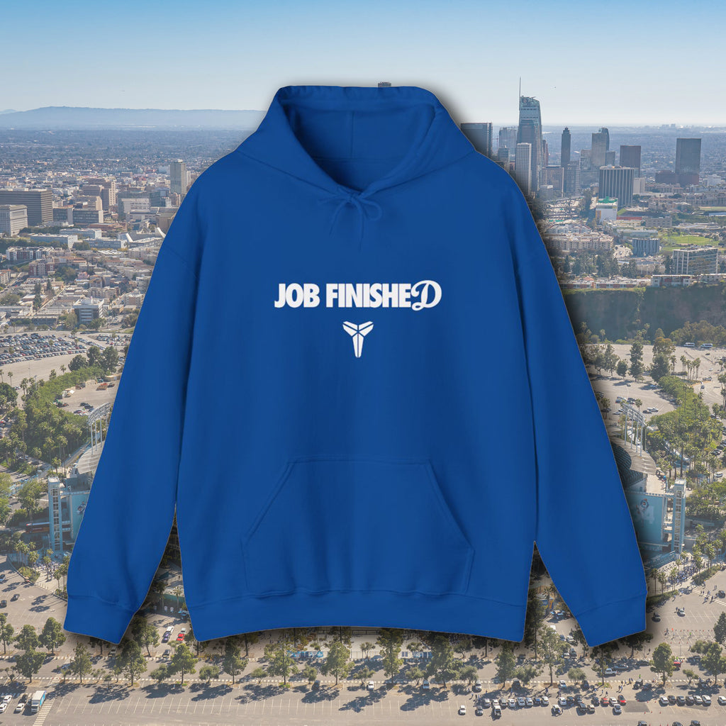 Los Angeles Dodgers "Job Finished" World Series Champs Hoodie Sweatshirt