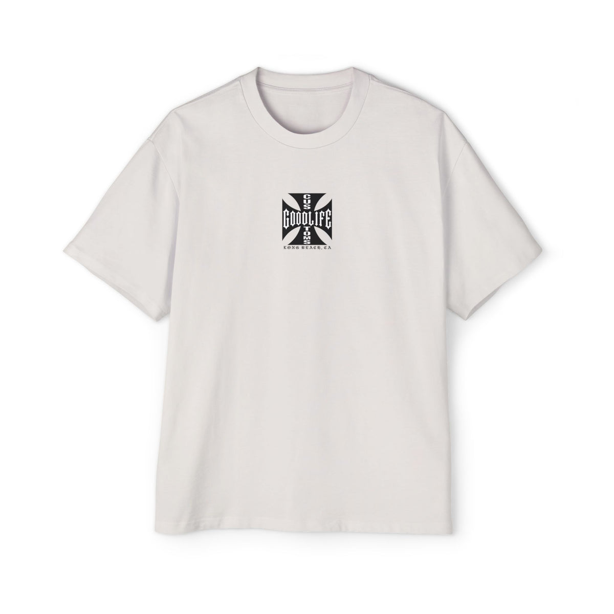 Goodlife Customs Iron Cross — Men's Oversized Short-Sleeve Shirt