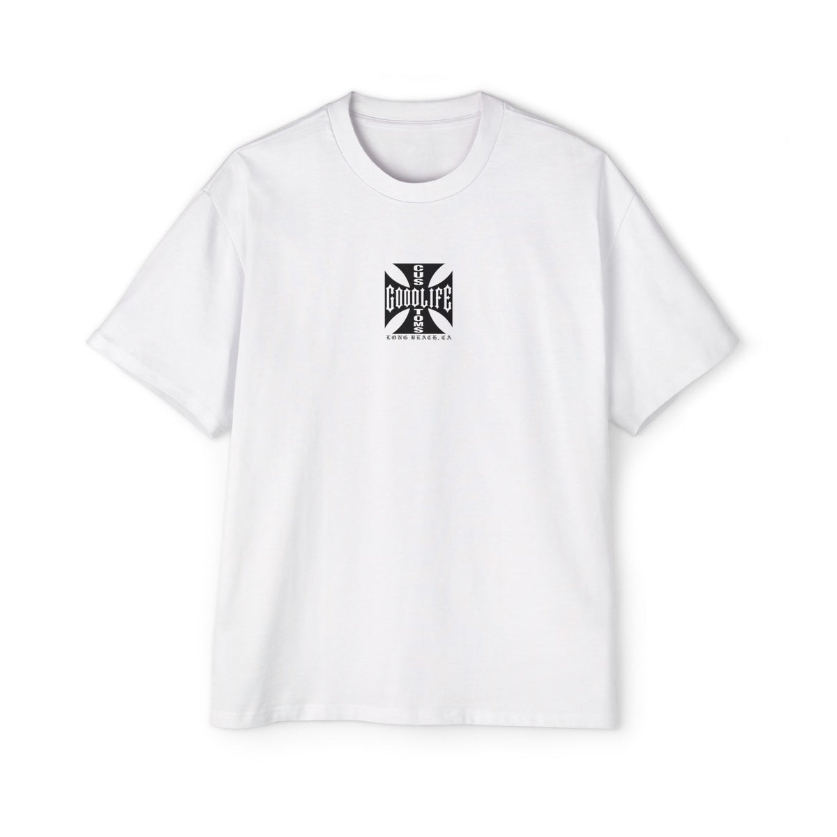 Goodlife Customs Iron Cross — Men's Oversized Short-Sleeve Shirt