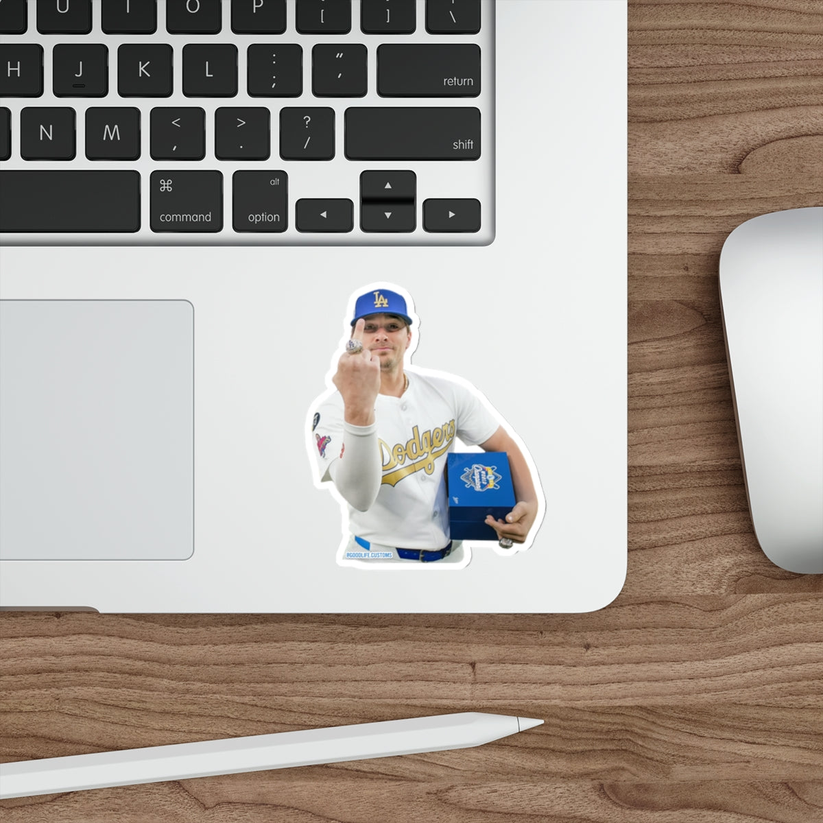 Dodgers Hernandez Middle Finger Sticker