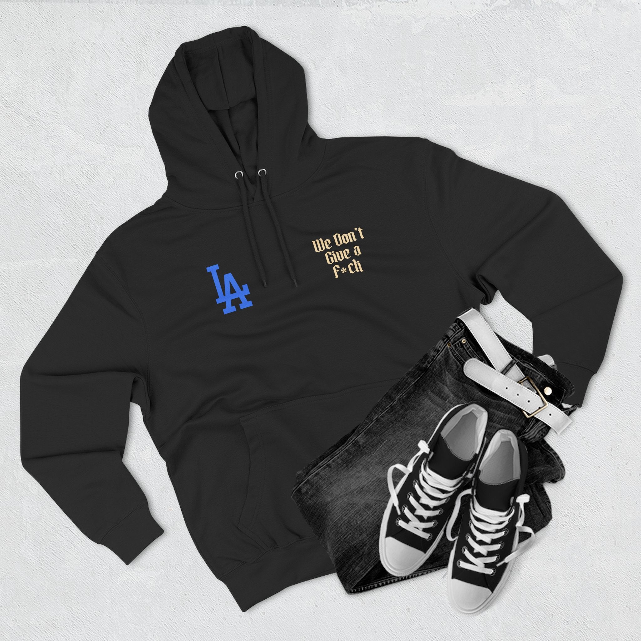 LA Dodgers 'They Not Like Us' 'We Don't Give AF' Pullover Hoodie