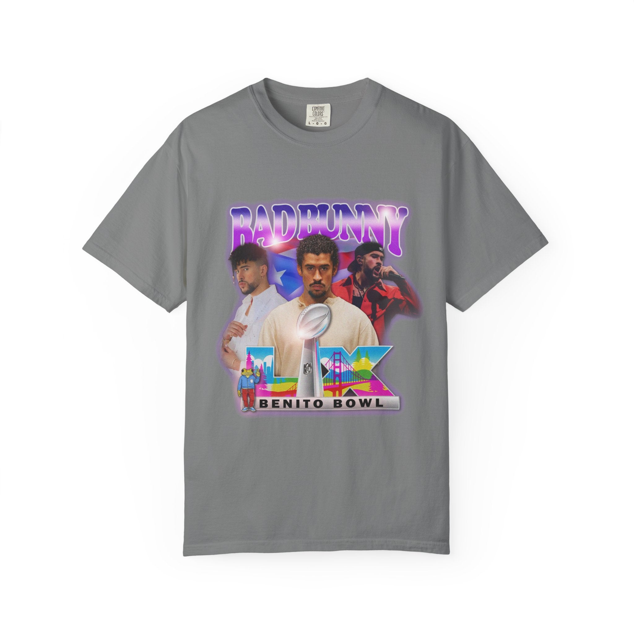 Front Design Only | Benito Bowl Graphic Vintage Style Hip Hop T-shirt