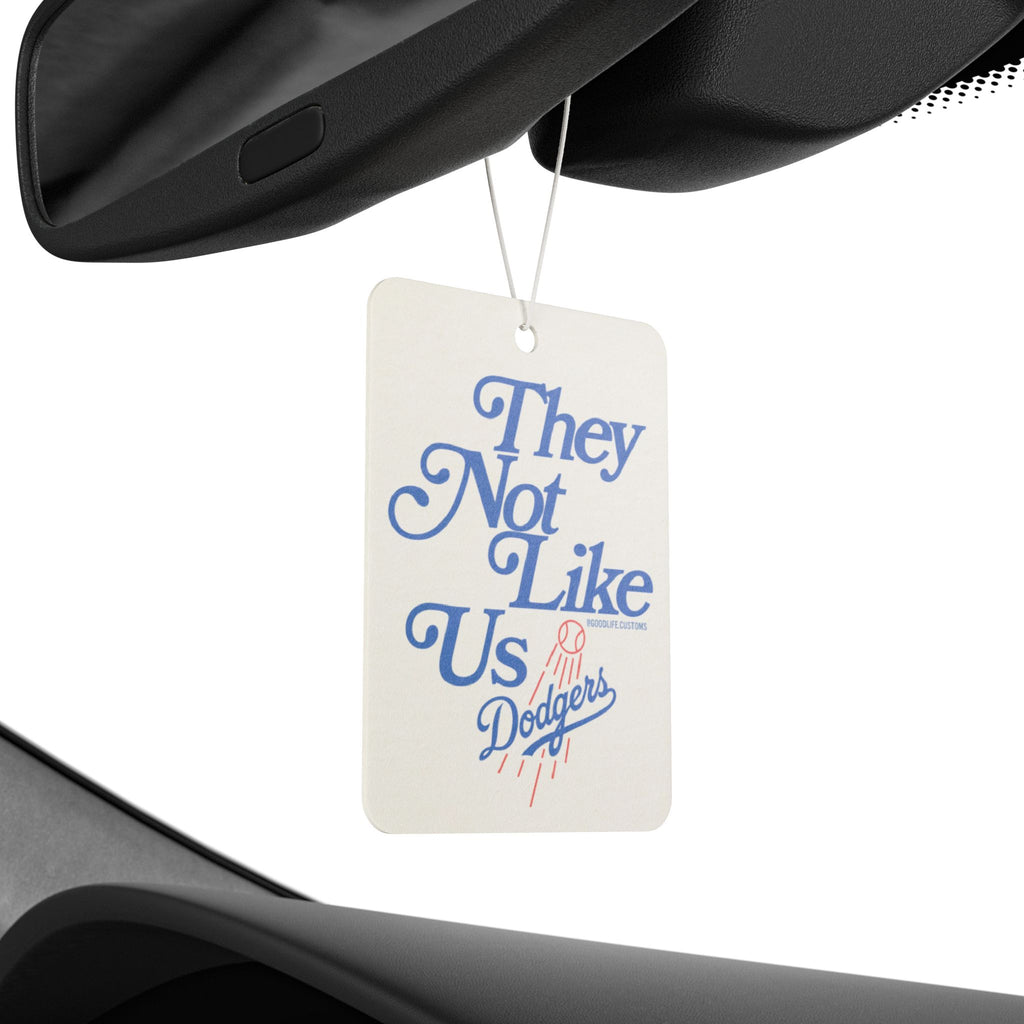 Dodgers 'They Not Like Us' Car Air Freshener – Retro Team Scented Ornament