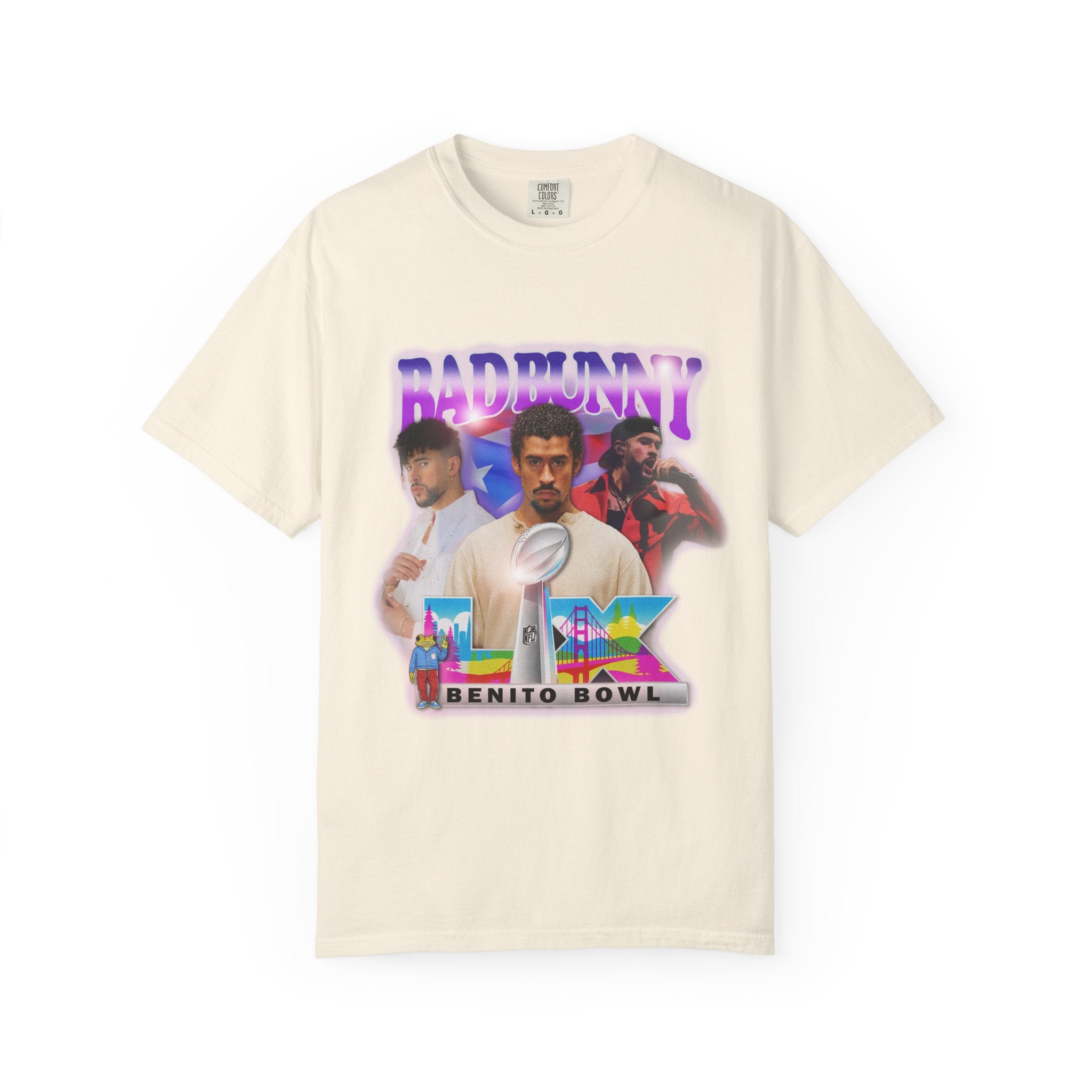 Front Design Only | Benito Bowl Graphic Vintage Style Hip Hop T-shirt