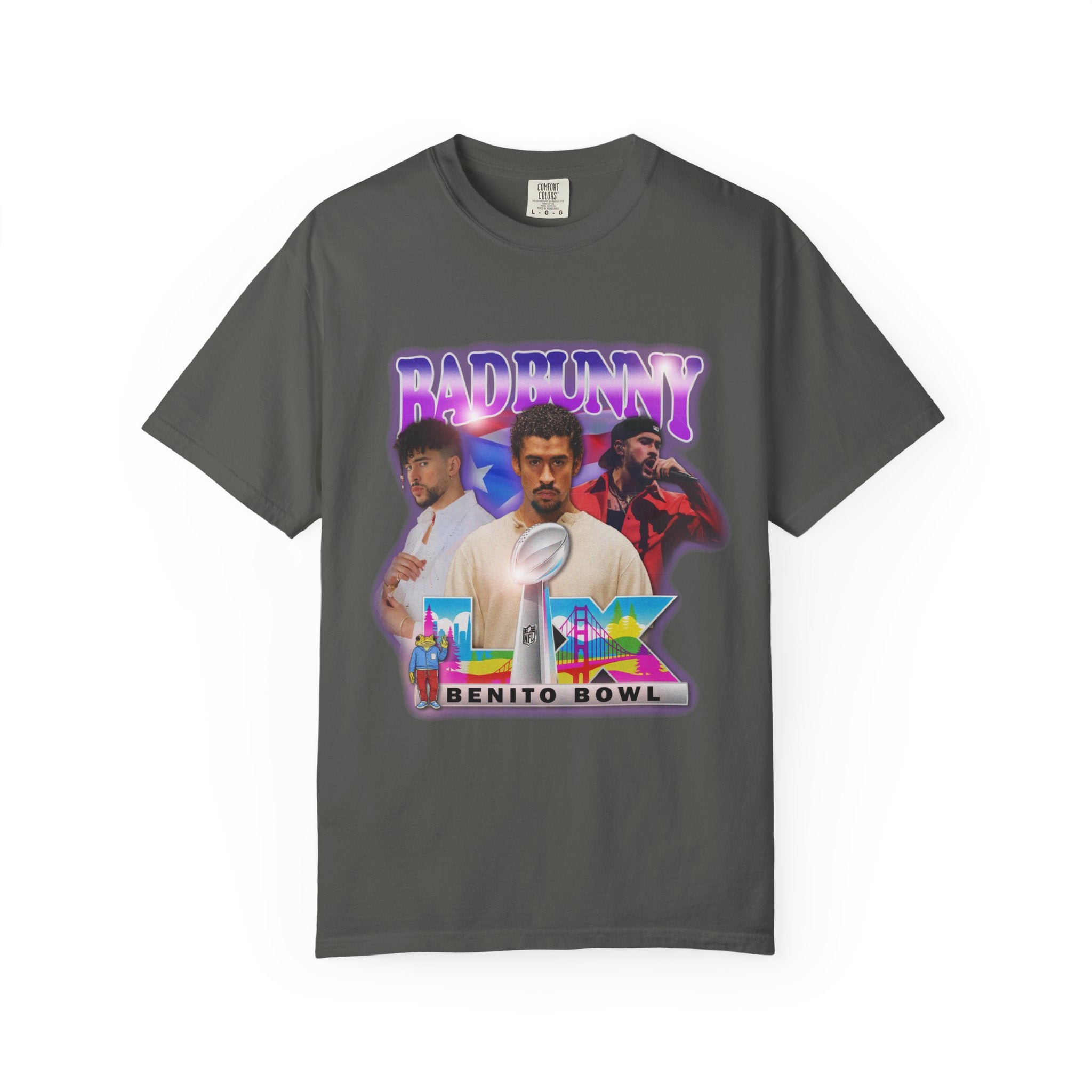 Front Design Only | Benito Bowl Graphic Vintage Style Hip Hop T-shirt