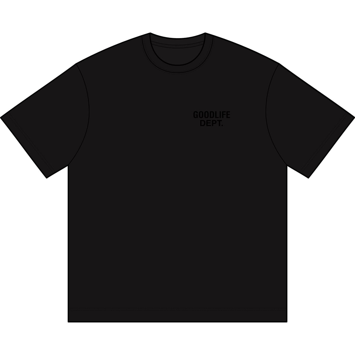 Goodlife Dept Double Black heavy weight tee