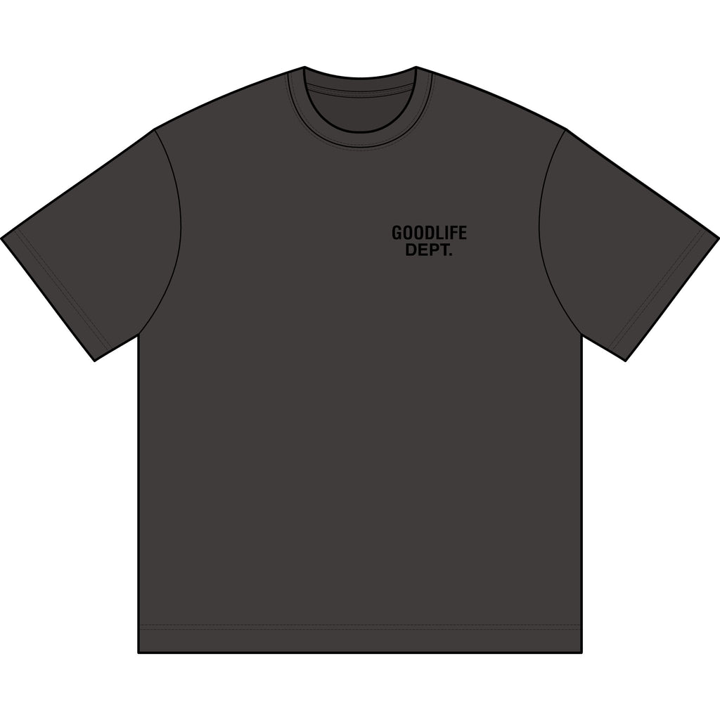 Goodlife Dept Double Black heavy weight tee