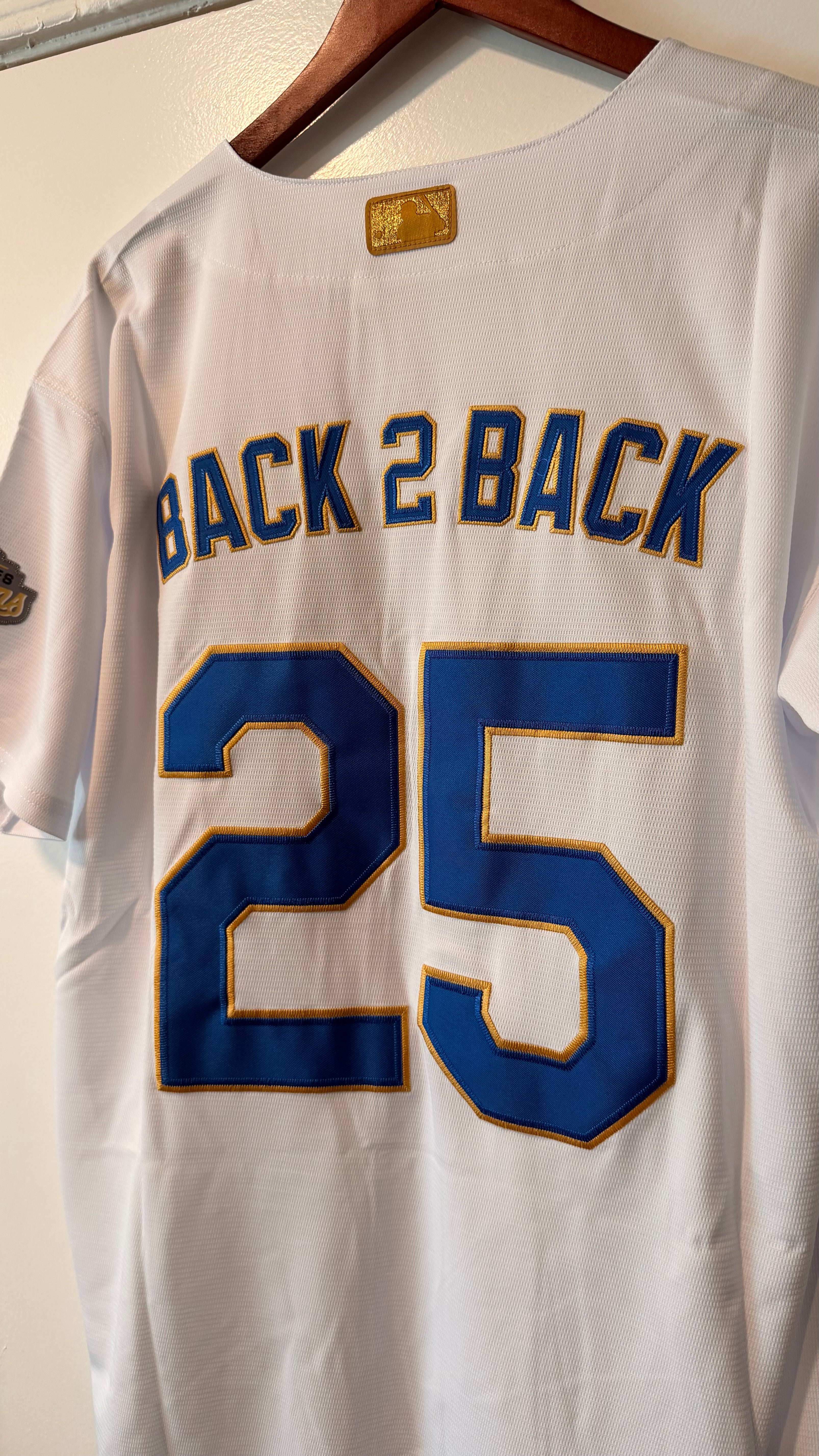 LA Dodgers “Back 2 Back” Champions custom jersey