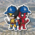 LA Dodgers Deadpool & Wolverine Sticker